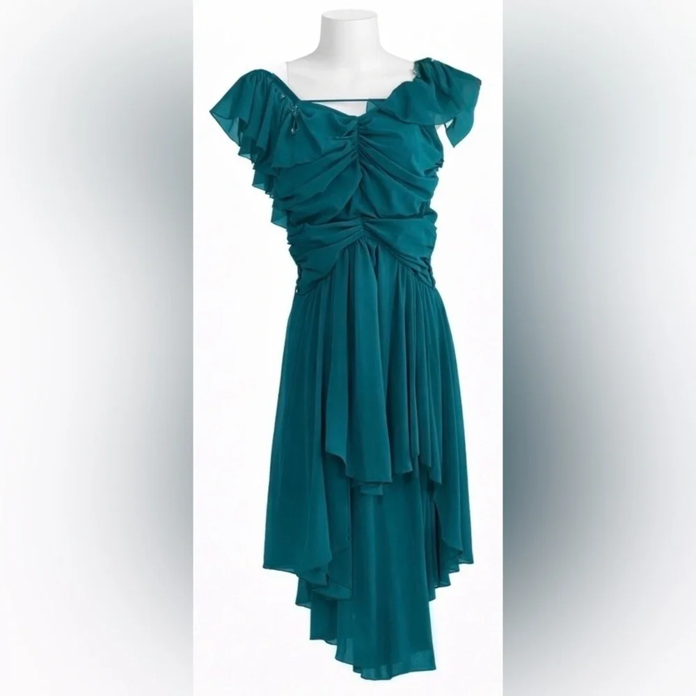 Elegant Teal dance costume